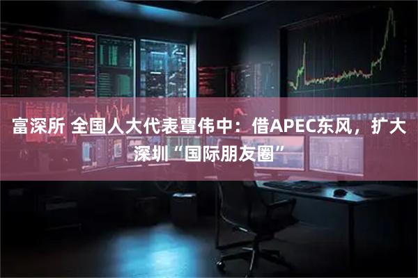 富深所 全国人大代表覃伟中：借APEC东风，扩大深圳“国际朋友圈”